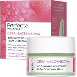 PERFECTA Cera Naczynkowa SPF 20 Intensywnie nawilżający krem ochronny 50 ml