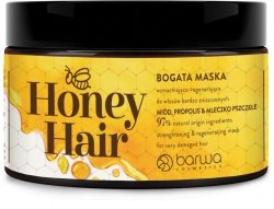 BARWA COSMETICS Honey Hair Bogata Maska wzmacniająco-regenerująca do włosów bardzo zniszczonych 220ml