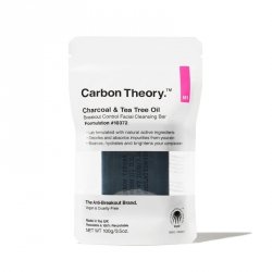 CARBON THEORY Charcoal & Tea Tree Oil Oczyszczające Mydło do twarzy Facial Cleasing