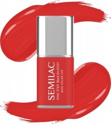 SEMILAC One Step Glossy 3in1 Lakier hybrydowy do paznokci S530 Scarlet 7 ml