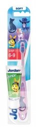 JORDAN Step By Step Szczoteczka do zębów dla dzieci 6-9 lat Soft + mini pasta 1 szt.