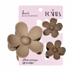 ECARLA Zestaw spinek do włosów klamer 3w1 Kwiat XL + 2 szt. mini spinek SP435