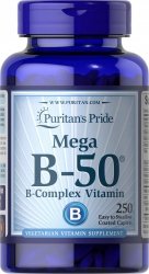 Witamina B-50® Complex, Puritan's Pride, 250 tabletek