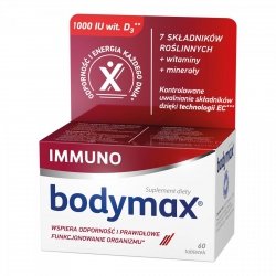 BODYMAX IMMUNO Wspomaga Odporność i Prawidłowe Funkcjonowanie Organizmu, 60 tabletek