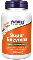 Super Enzymes, Now Foods, 180 kapsułek