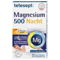 Magnez Tetesept Magnesium 500 Nacht, 30 tabletek