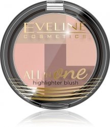 Eveline All-in-One Highlighter Blush Róż-mozaika rozświetlający nr 01  6.5g