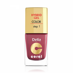 Delia Cosmetics Coral Hybrid Gel Emalia do paznokci 18 Marsala