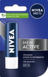 Nivea Lip Care MEN ACTIVE Pomadka ochronna SPF 15 for men 4.8g