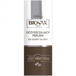 L`BIOTICA Biovax Glamour Coffee Oczyszczający Peeling do skóry głowy - Kawa i Proteiny Kaszmiru 125ml