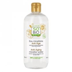 Woda micelarna przeciwzmarszczkowa z olejkiem arganowym, EcoCert, SO'BiO étic, 500ml
