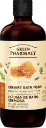 GREEN PHARMACY Kremowa pianka do kąpieli Miód manuka + Oliwa z oliwek 500 ml