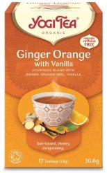 Herbata imbirowo-pomarańczowa z wanilią GINGER ORANGE WITH VANILLA, Yogi Tea, 17x1,8g