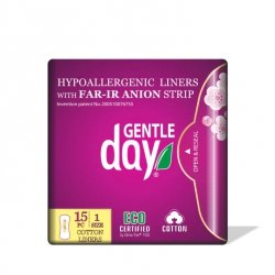 Wkładki ekologiczne z paskiem anionowym ROZMIAR 1, GENTLE DAY ECO, 15 szt