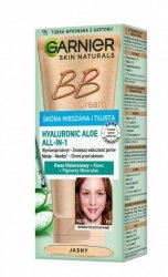 GARNIER Skin Naturals Krem tonujący BB Hyaluronic Aloe All-in-One - jasny - cera tłusta i mieszana 50 ml