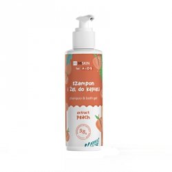 HISKIN for Kids Szampon i żel do kąpieli 2w1 - Extract Peach 280 ml