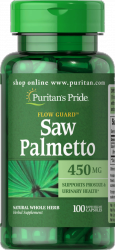 Saw Palmetto, Puritan's Pride, 450 мг, 100 капсул