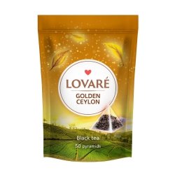 Herbata czarna ekspresowa „Golden Ceylon” Lovare, 50 piramidek x 2g