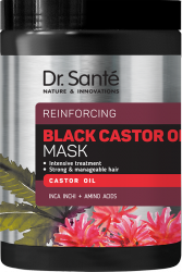 Maska do Włosów Wzmacniająca z Olejem Rycynowym, Dr. Sante Black Castor Oil, 1000ml