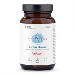 Calm Down, Lactium®, Aura Herbals, 60 kapsułek