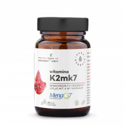Witamina K2MK7 MenaQ7® 200 μg, Aura Herbals, 30 kapsułek