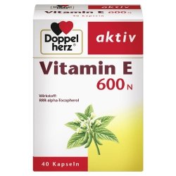Suplement diety Witamina E 600N, Doppelherz, 40 kapsułek