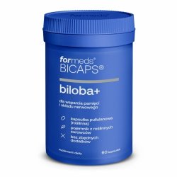 BICAPS BILOBA +, Гинкго Билоба, Формедс, 60 капсул