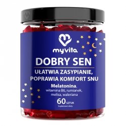 Dobry Sen naturalne żelki dla dorosłych, MyVita, 60 sztuk