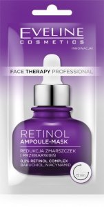 EVELINE Face Therapy Professional Maska-ampułka redukująca zmarszczki i przebarwienia z Retinolem 8 ml 
