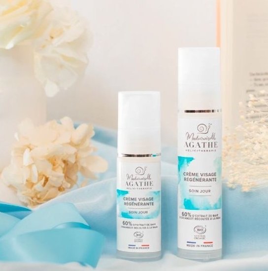 Snail Slime Rejuvenating Face Cream for the Day, Mlle Agathe