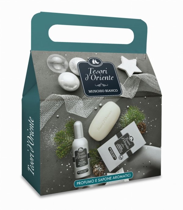 MUSCHIO BIANCO Białe Piżmo Zestaw prezentowy Perfumy + Mydło, TESORI d'Oriente