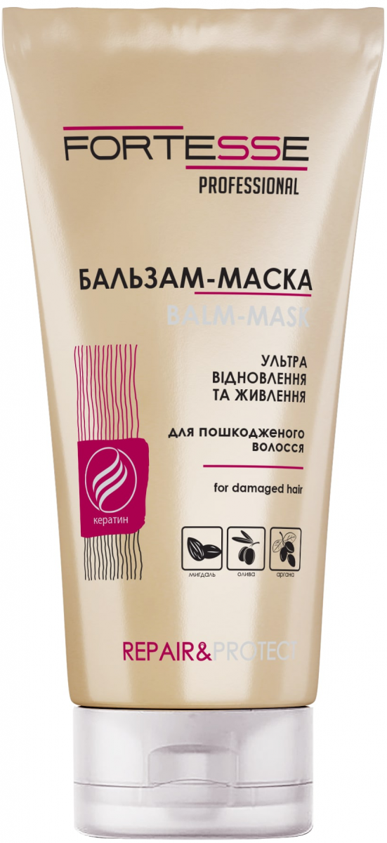 Regenerujący balsam-maska do włosów suchych, zniszczonych i wymagających odżywienia, Fortesse Pro Repair &amp; Protect, 200ml