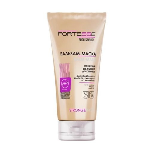 Balsam-maska do włosów osłabionych i skłonnych do wypadania, Fortesse Professional Strong &amp; Thick, 200ml