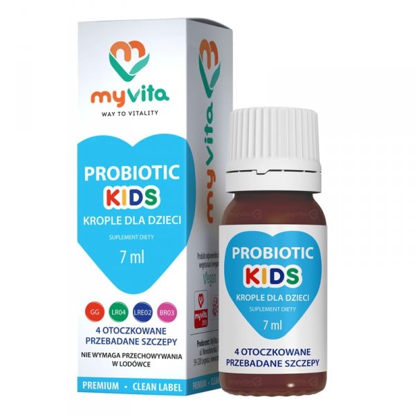 Probiotyk Kids krople dla dzieci, Myvita, 7ml