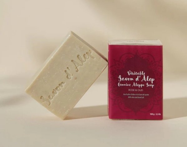 Rose &amp; Oud Soap Bar, Alepia, 100 g