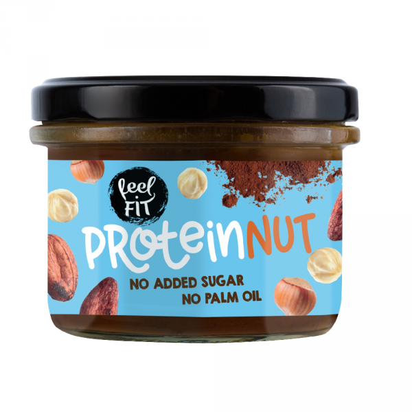 Krem czekoladowy z orzechami laskowymi bez cukru, FEEL FIT, 200 g