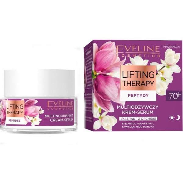 EVELINE Lifting Therapy Peptydy 70+ Multiodżywczy Krem-serum na dzień i noc 50 ml