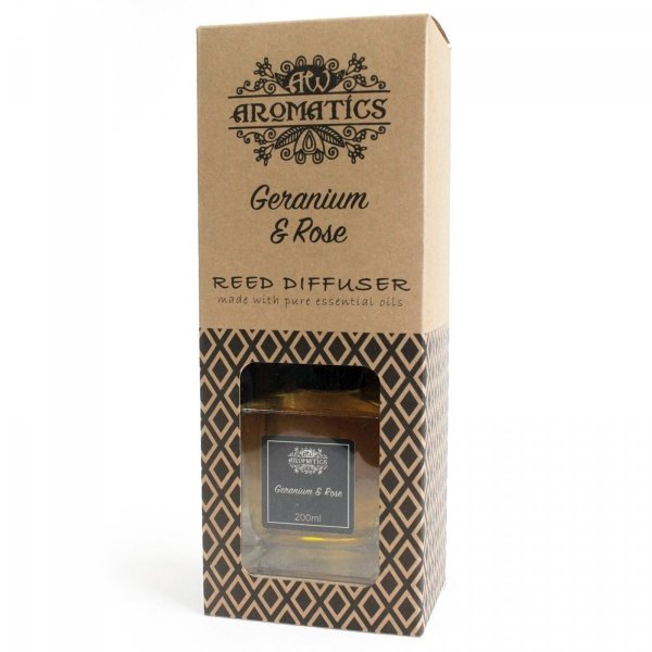 Geranium &amp; Rose Essential Oil Reed Diffuser, 200ml