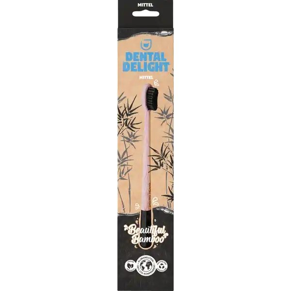 Bambusowa szczoteczka do zębów Beautiful Bamboo CZARNA, Dental Delight