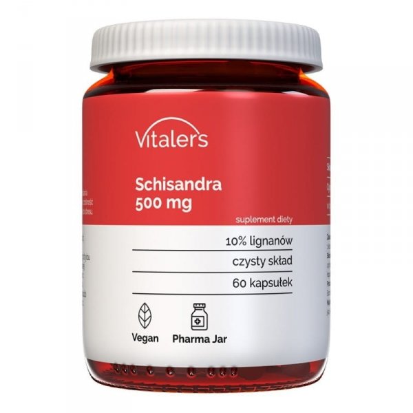 Schisandra (Cytryniec chiński) 500 mg, Vitaler's, 60 kapsułek