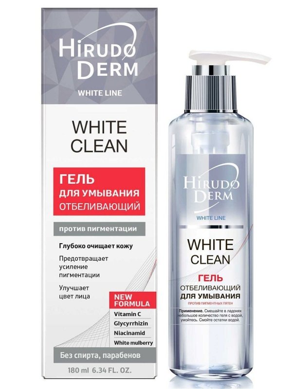 Whitening Facial Gel Hirudoderm White Line