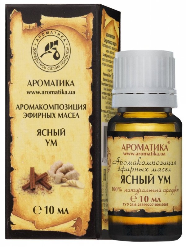 Clear Mind - Essential Oil Blend, 100% Natural, Aromatika