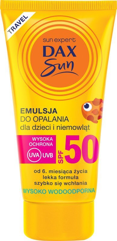 Dax Sun Emulsja do opalania dla dzieci i niemowląt SPF 50  travel-50ml
