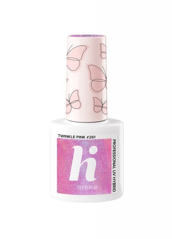 Hi Hybrid Lakier hybrydowy Butterfly #261 Twinkle Pink  5ml