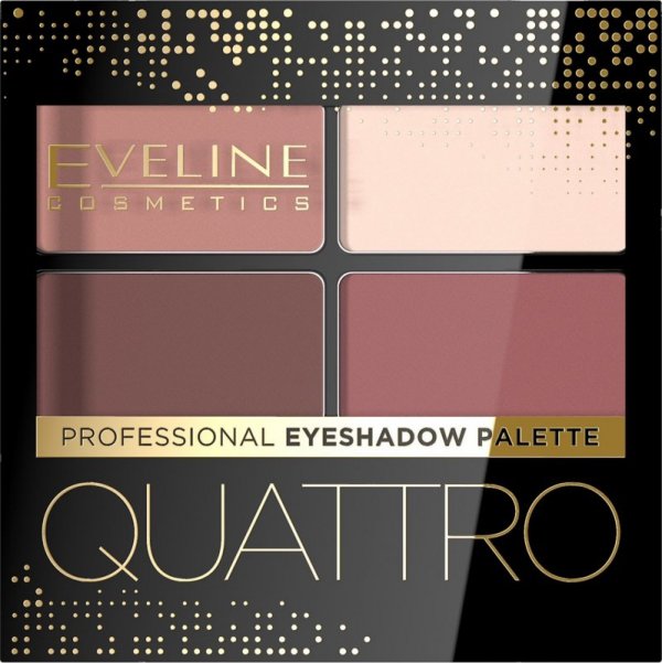 EVELINE Quattro Paletka 4 Cieni do powiek nr 04  3.2 g