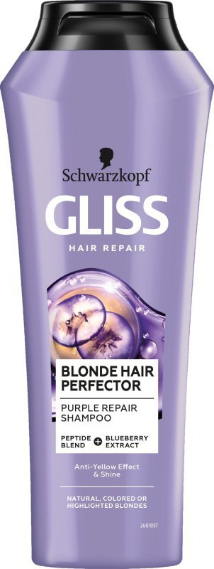 Schwarzkopf Gliss Hair Repair Purple Szampon do włosów blond i rozjaśnionych  250ml
