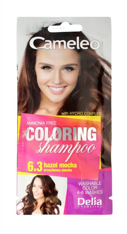 DELIA COSMETICS CAMELEO Szampon koloryzujący nr 6.3 Orzechowa Mocha 40ml