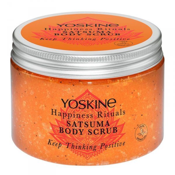 Yoskine Happiness Rituals Cukrowy Peeling do ciała Satsuma 300g