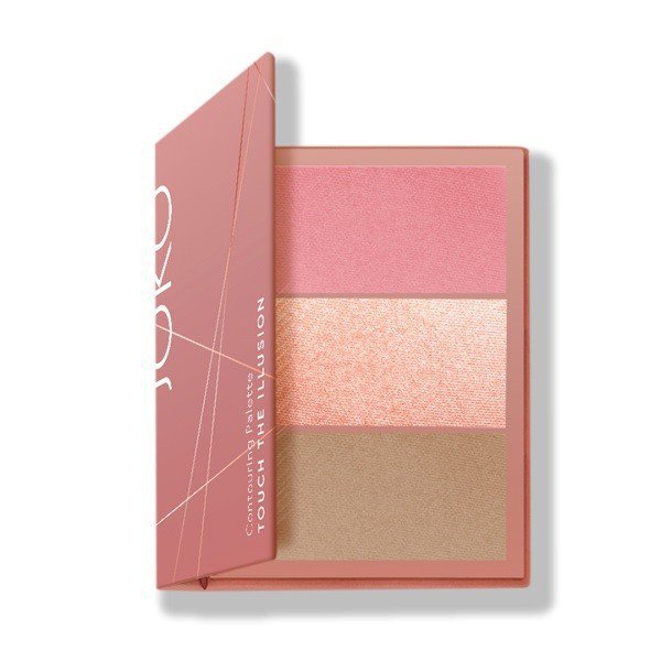 Joko Touch The Illusion Paletka do konturowania twarzy 3w1 nr 01 Pink  1szt