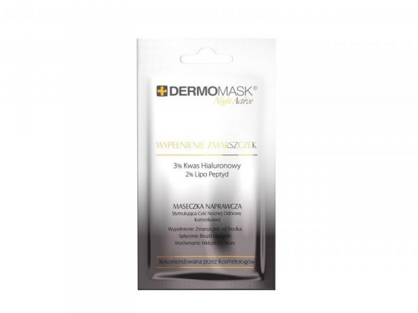 L`BIOTICA Dermomask Night Active Maseczka naprawcza na twarz - Wypełnienie Zmarszczek 12ml